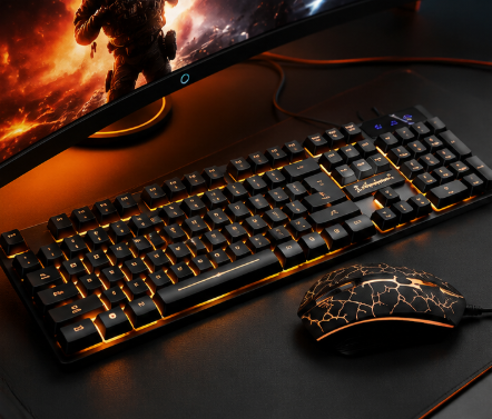 Gaming-Tastatur + Gaming-Maus | Professionelles Gaming-Kit