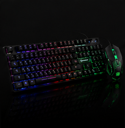 Gaming-Tastatur + Gaming-Maus | Professionelles Gaming-Kit
